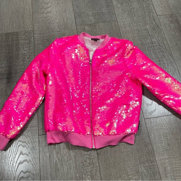 Nickelodeon Jojos Closet Little Girls Sequined Jacket size 7/8 - Picture 1 of 5